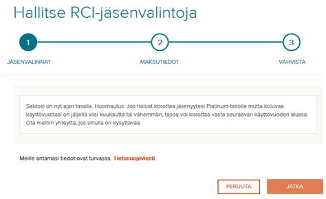 Jäsenyyden uusiminen Asiakkaan itsepalvelu